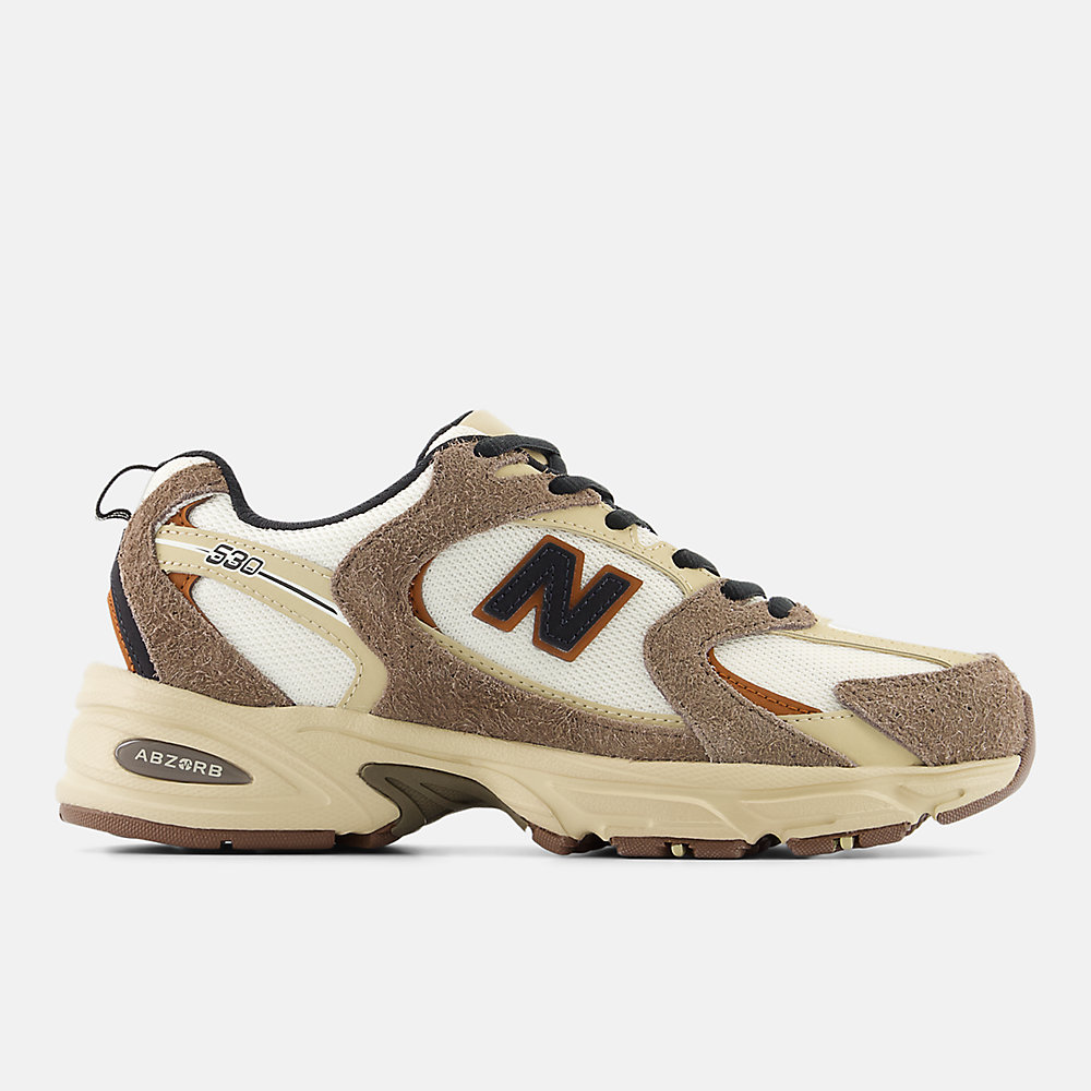 New Balance 530 Shoes Dark Mushroom with Incense and Linen